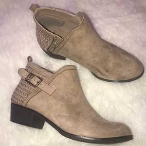 Tan ankle boots